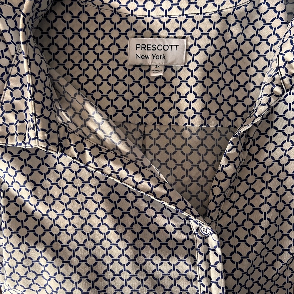 Women’s  Blue Patterned Shirt